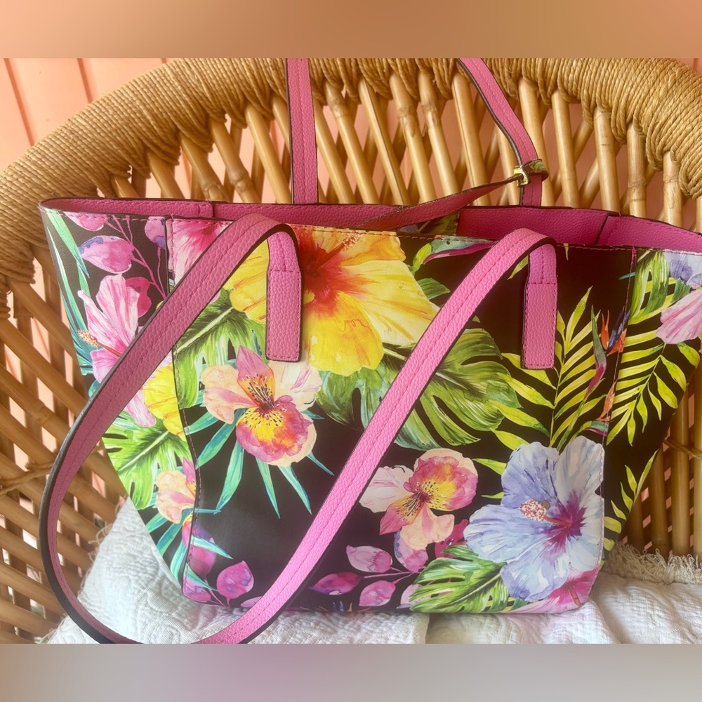 Floral Pink Tote Bag by Tommy Bahama NEW